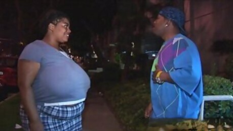 Brunette BBW is back for more hot black cock action