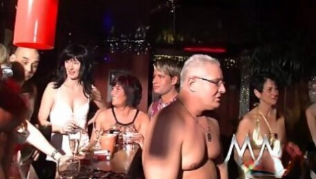 Wild German mature swingers party