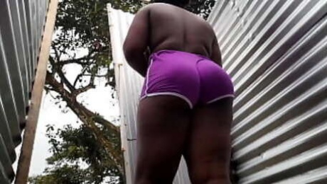 Camara amateur en cabina de playa( bbw)
