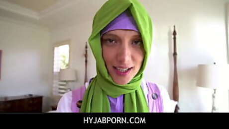 HyjabPorn  -  Hijab babe Izzy Lush Breaking The Rules