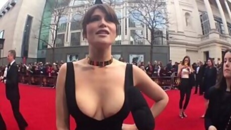 Gemma Arterton in a VERY slutty dress