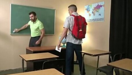 Hairy Teacher Fucks His Gay Student