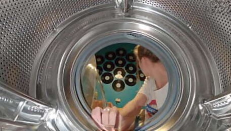 Step Sister Got Stuck Again into Washing Machine Had to Call Rescuers