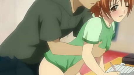 Older Stepbrother Touching her StepSister While she Studies - Uncensored Hentai