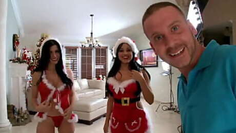 Bubble Butt Christmas Special Featuring Rebeca Linares and Abella Anderson