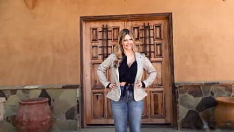 Busty and Bubbly Realtor Angie Faith Cum With Great Deal on the Property