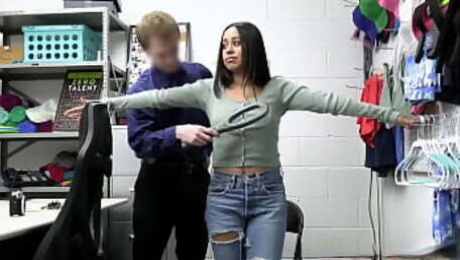 Young latina Dania Vega busted stealing a watch by a rookie LP officer