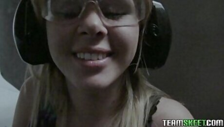 Sexy Petite blonde teen Elizabeth Bentley fucked POV