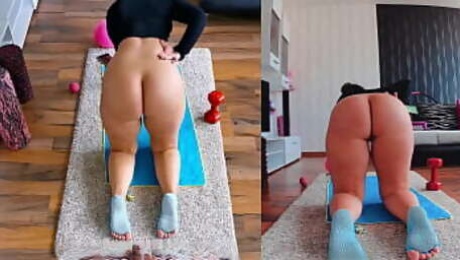 Naughty Naked Workout - Dual Cam Edition! Watch if You Dare!