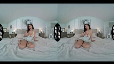 UP CLOSE VR - You Grab Roxie Sinner's Huge Natural Tits While She's Wildly Riding Your Big Dick POV