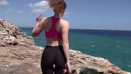 MY STEPDAD FUCKS ME AT THE BEACH . LOONA R