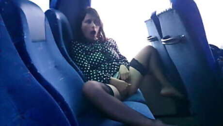 Hot Mom Seduces Stranger on Public Bus