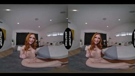 UP CLOSE VR - POV Naughty Petite Redhead Scarlet Skies Is CRAVING Your Dick!