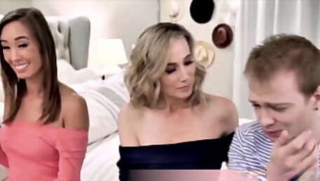 Tricky stepmoms playing a swap just to make their taboo fuck more interesting