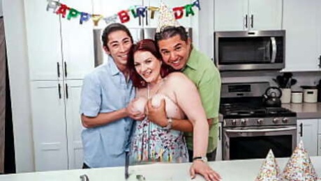 Stepmom Giving Special Freeuse Present for Her Stepson's Birthday - Cncmilf