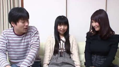 Japanese computer nerd cheat his girlfriend for the first time in his life