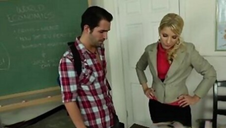 Sexy teacher Ashley Fires fucking