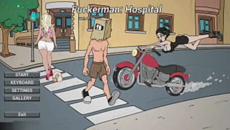 Fuckerman - Threesome in an Ambulance at Public Hospital