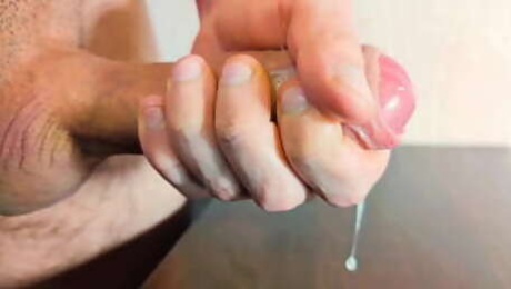 Cum in your wet pussy when you're on the table Moaning Hard orgasm Lots of cum