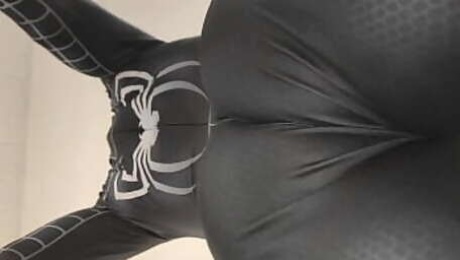 giant black spiderman sexy ass views