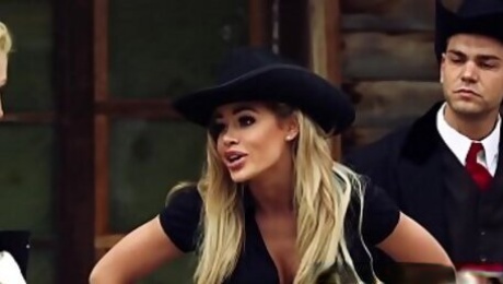 Rawhide Scene 5 Jasmine Webb and Jessa Rhodes and Juan Lucho