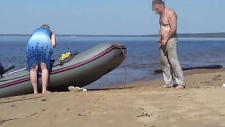 Lady Tourist and Boatman