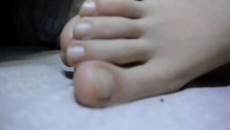 cum on s. chinese gf feet