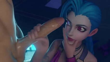 Jinx with Big Booty Riding on Cock