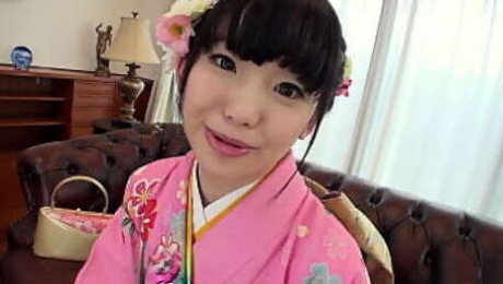 Japanese traditional Geisha Teen seduce to First Time play her Hairy Pussy at Uncensored Casting