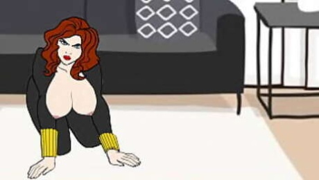 Hawkeye Fucks Natasha (Black Widow) in Budapest  - Avengers Cartoon Porn