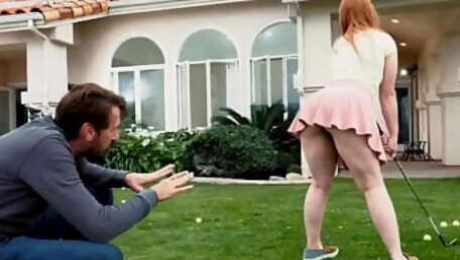 Golfing With Redhead Stepdaughter Gone Sexual! Steve Holmes & Cleo Clementine - Full Movie On FreeTaboo.Net