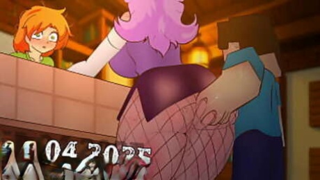 Minecraft - harasses a female shop visitor ! Hentai Anime sex * cartoon porn * 2d 2025