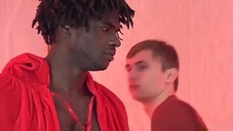Interracial gay sex