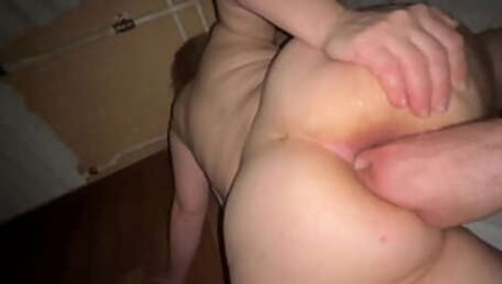 Mom with big ass and tits taught stepson anal sex
