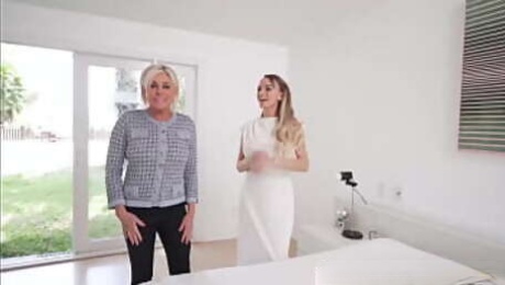 My naughty stepmom Pristine Edge and my stepgrandma Payton Hall are insatiable with sex
