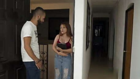 Beautiful busty girl raises funds by fucking - Leela Moon