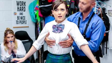 Two Sinning Thieves Get Their Punishment from The Security Guard - Myshopfuck