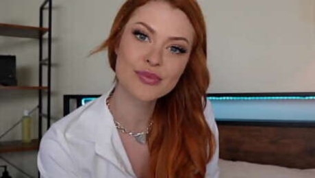 Sexy Redhead College Co-Ed Elly Clutch Seduces Her Tutor