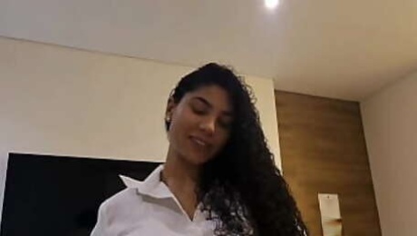 Young all Natural Cute Colombian Latina with Big Ass Fucks Skinny Blonde