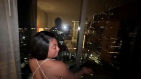 Str8rich deep in my tight wet pussy Downtown Atlanta making a slut