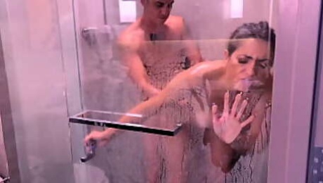 Busty MILF Valentina Bellucci Gets Pounded in the Shower and Bedroom