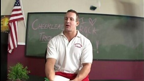 sexy cheerleader Sensi Pearl gets rammed hard by her prof
