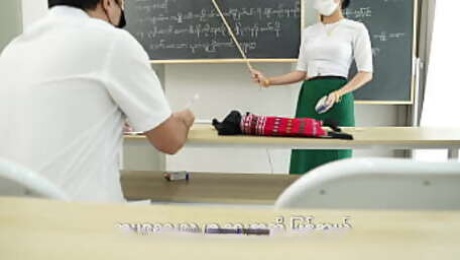 Teacher punish to her student while Fuck