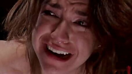 Bound lesbian whipped and anal fucked
