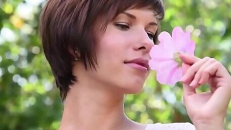Charming Suzanna A Undressing Outdoor