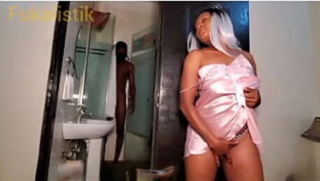 Horny Anambra State married woman took advantage of houseboy BBC and got pussy stretched with cumshot (Full video on Xvideos Red)