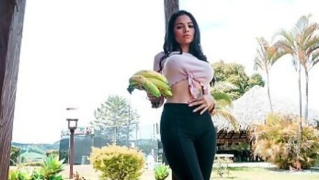 #Mila Garcia - Sexy Latina Tastes Big Cock And Gets Fucked
