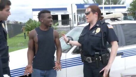 Mature granny black cock interracial and big tits fucks robber first time Black suspect