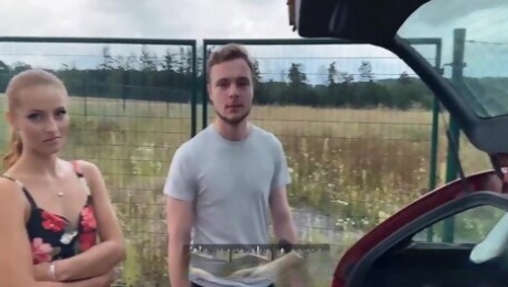 Red Riding Hood Loves To Show Her Pussy In Her Boyfriends Car 17 Min
