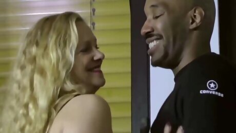 Mature Blonde Plowed By A Black Cock